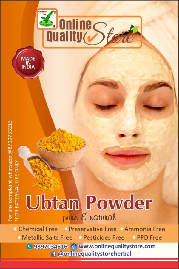 Ubtan for Fairness,  (multani mitti, chandan, Kasturi Haldi, Rose Powder, Buchanania, Neem Powder, Shankh Bhasma) total 100 gm - Image 9