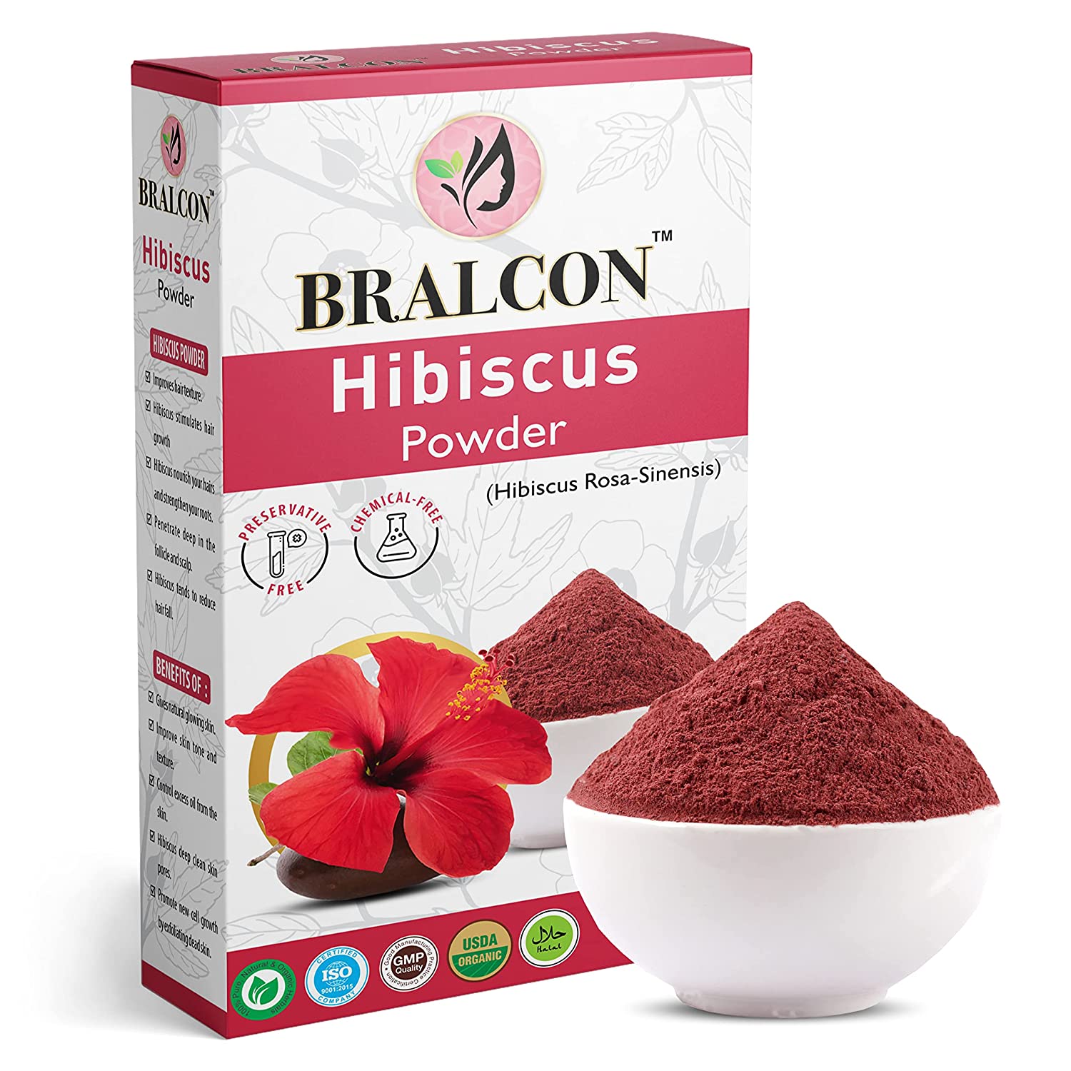 BRALCON Organic Hibiscus Powder-100g - Online Quality Store Official Website